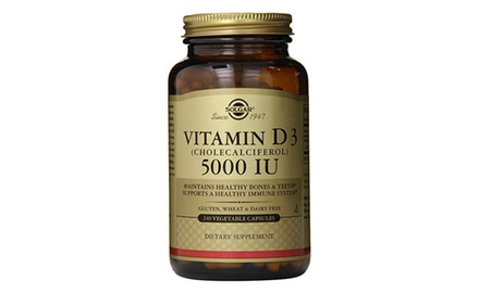 Solgar Vitamin D3 Cholecalciferol 5000 Iu Vegetable Capsules