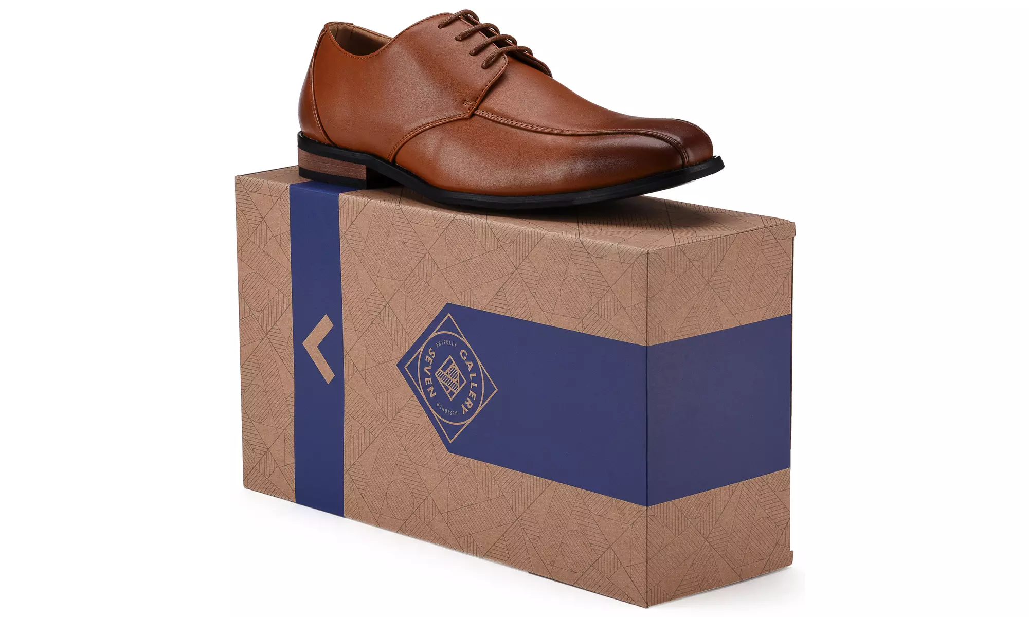 Gallery Seven Mens Oxford Dress Shoes - Bike Toe
