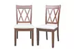 Set of 2 Dining Side Chairs Fabric Upholstered Seat Armless High Back Furniture - Second Medium