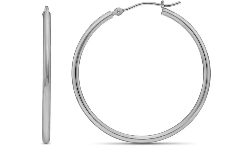 Sterling Silver 2MM Hoop Earring by Sevil - Primary Image