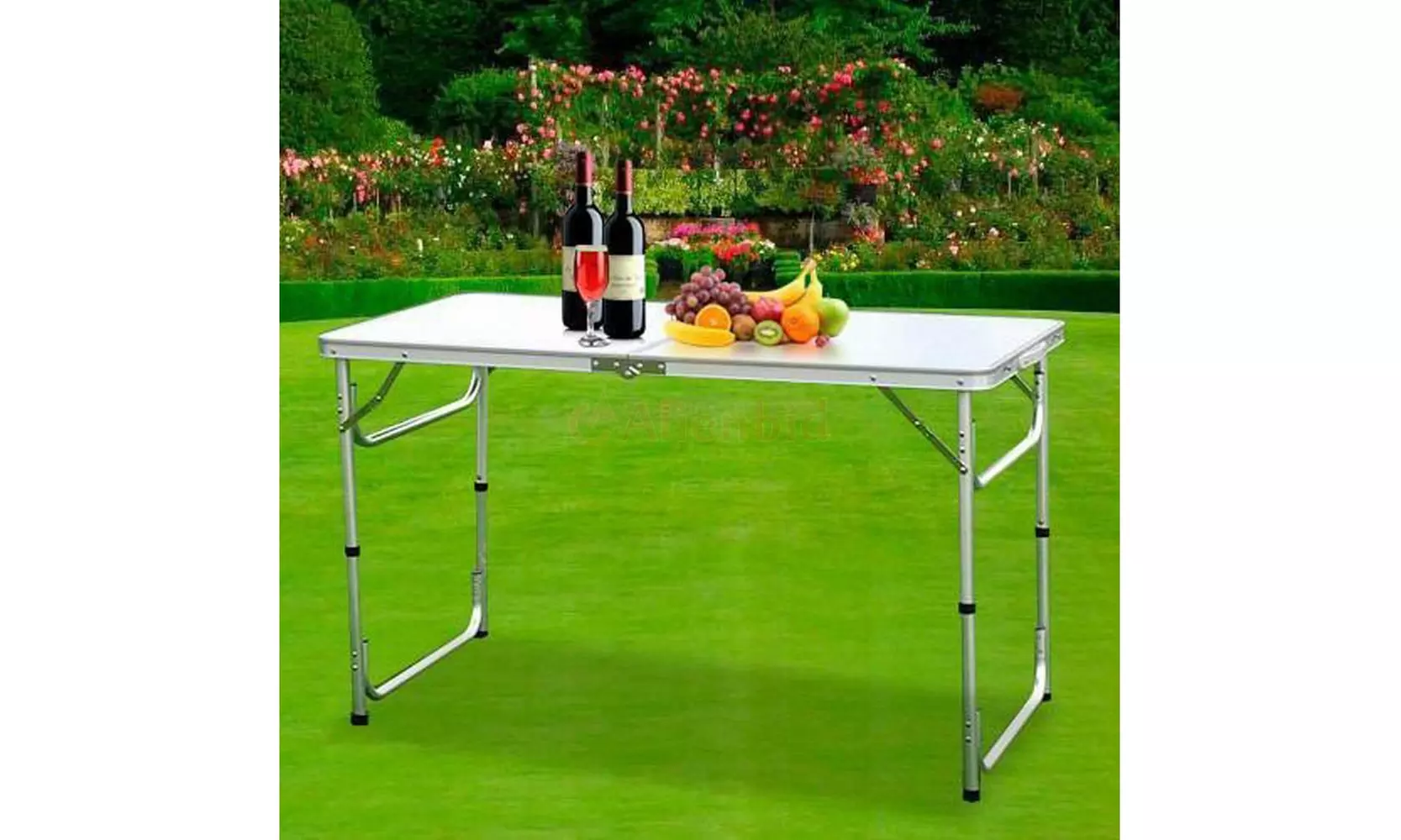 Folding Table Portable Outdoor Picnic Party Dining Camp Tables 3FT L X 2FT  - Primary Image