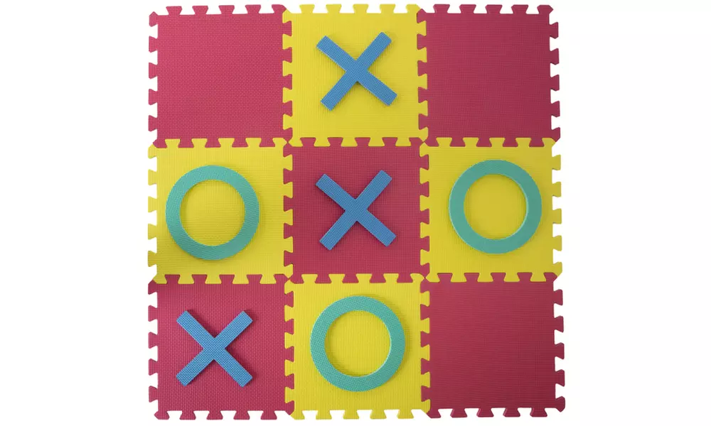 Hey! Play! Giant Interlocking Foam Square Tic-Tac-Toe Game - Primary Image