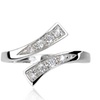 Image 2: .925 Sterling Silver Solitaire Cubic Zirconia Toe Ring (Sold Ind.)