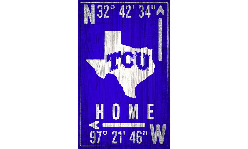 Image 40: Fan Creations NCAA Team Coordinates Sign