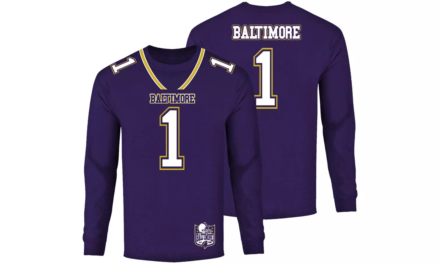 Men's Football Team Jersey Long Sleeve Shirts