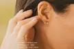 4mm Birthstone Stud Earrings in 14K Gold Plated Stainless Steel, 12 Colors - Second Medium