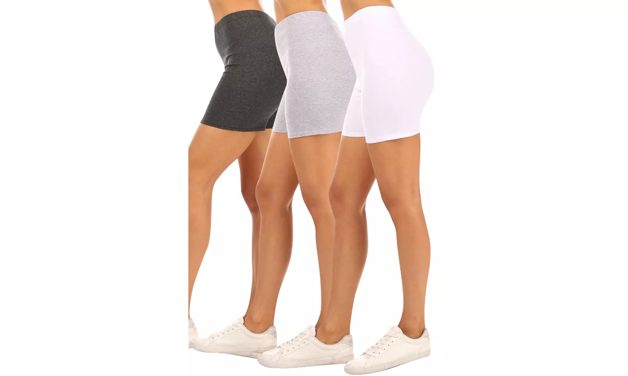 Women's Casual Stretch Cotton Solid Short Pants