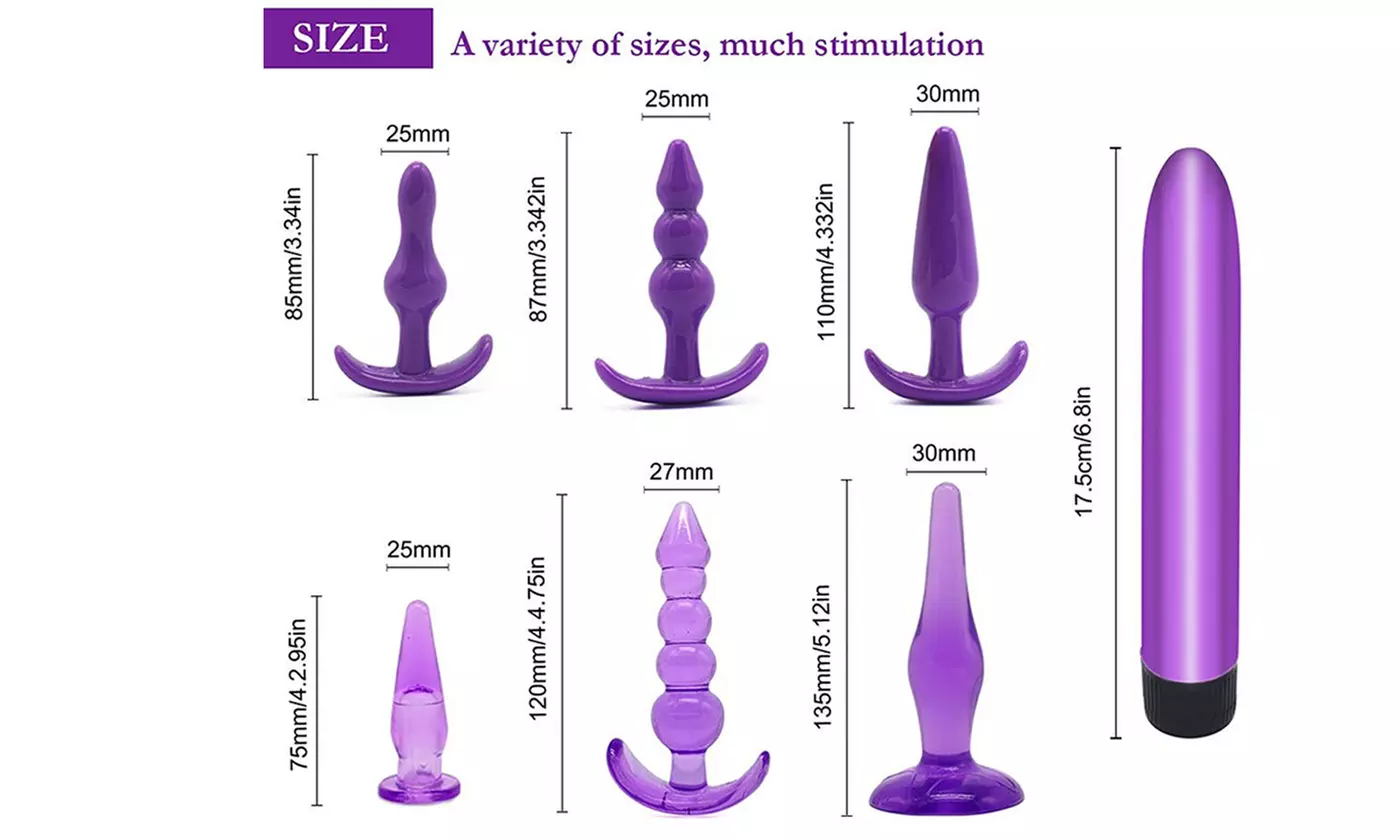 6/7 Pcs Dildo Anal Beads Plug G Spot Plug  Sex Toys Set 