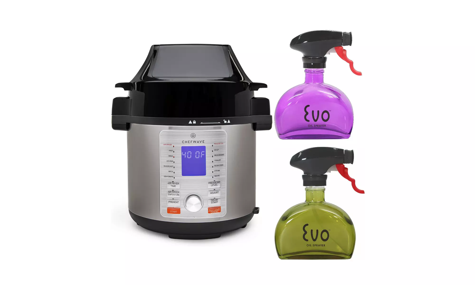 ChefWave Pressure Cooker and Air Fryer Swap Pot Multi-Cooker Bundle - Second Medium