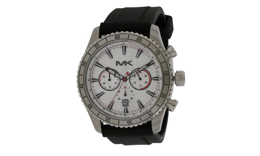 Michael Kors Richardson Silicone Chronograph Mens Watch MK8353 | Groupon