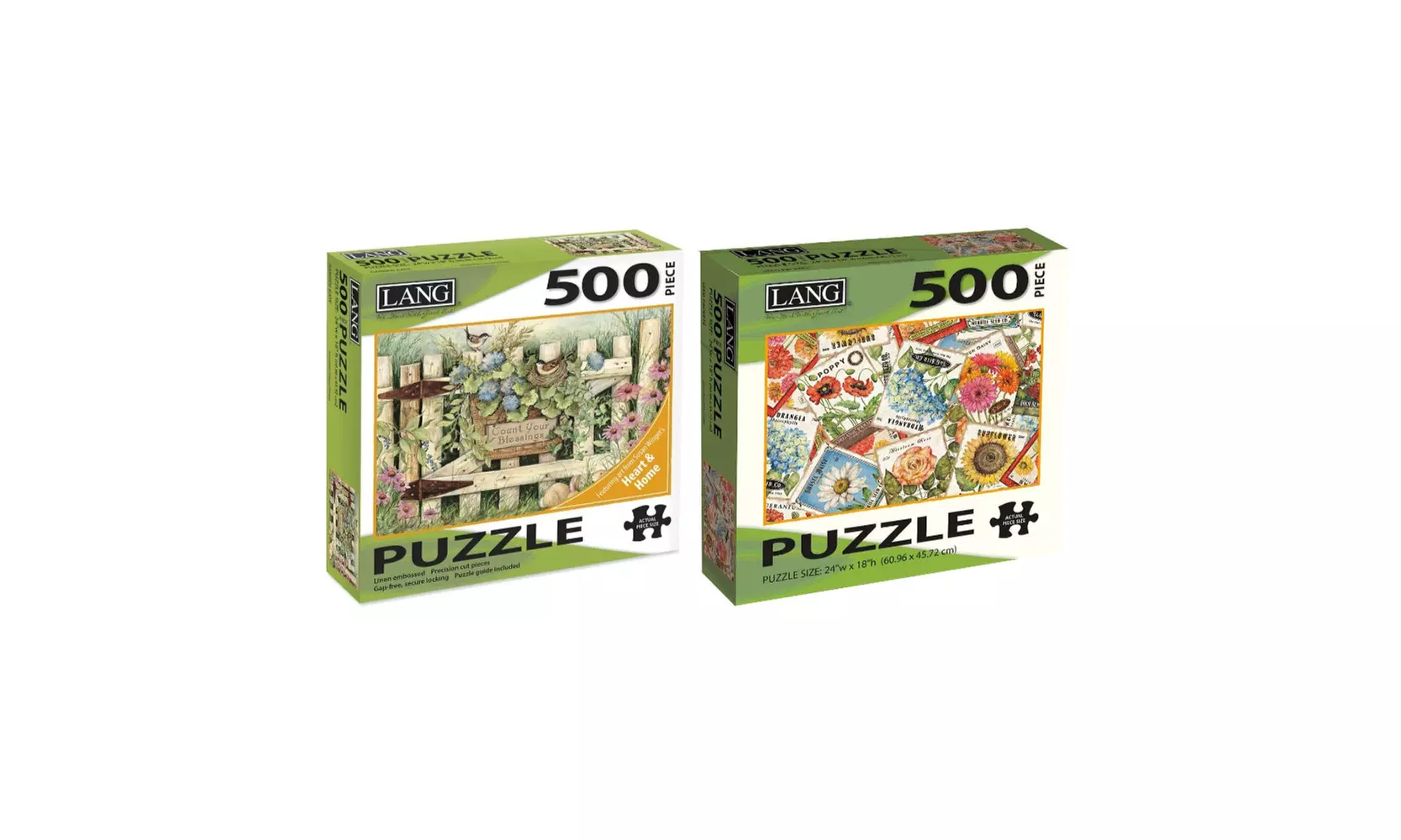 The Lang Companies Garden Gate 500-Piece Puzzle and Seed Packets Puzzle - Primary Image