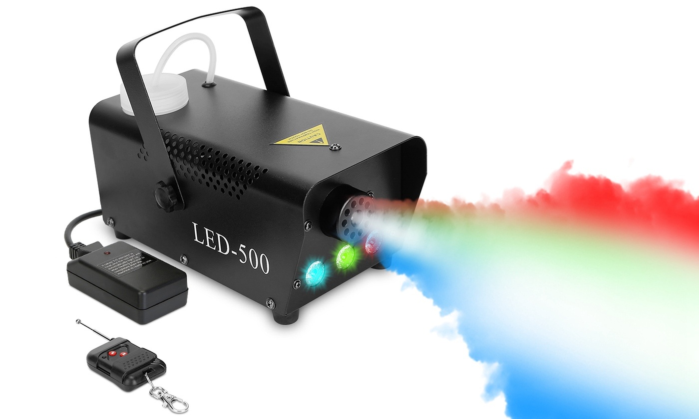 iMounTEK 400W Fog Machine with RGB LED Lights & Remote for Parties & Events