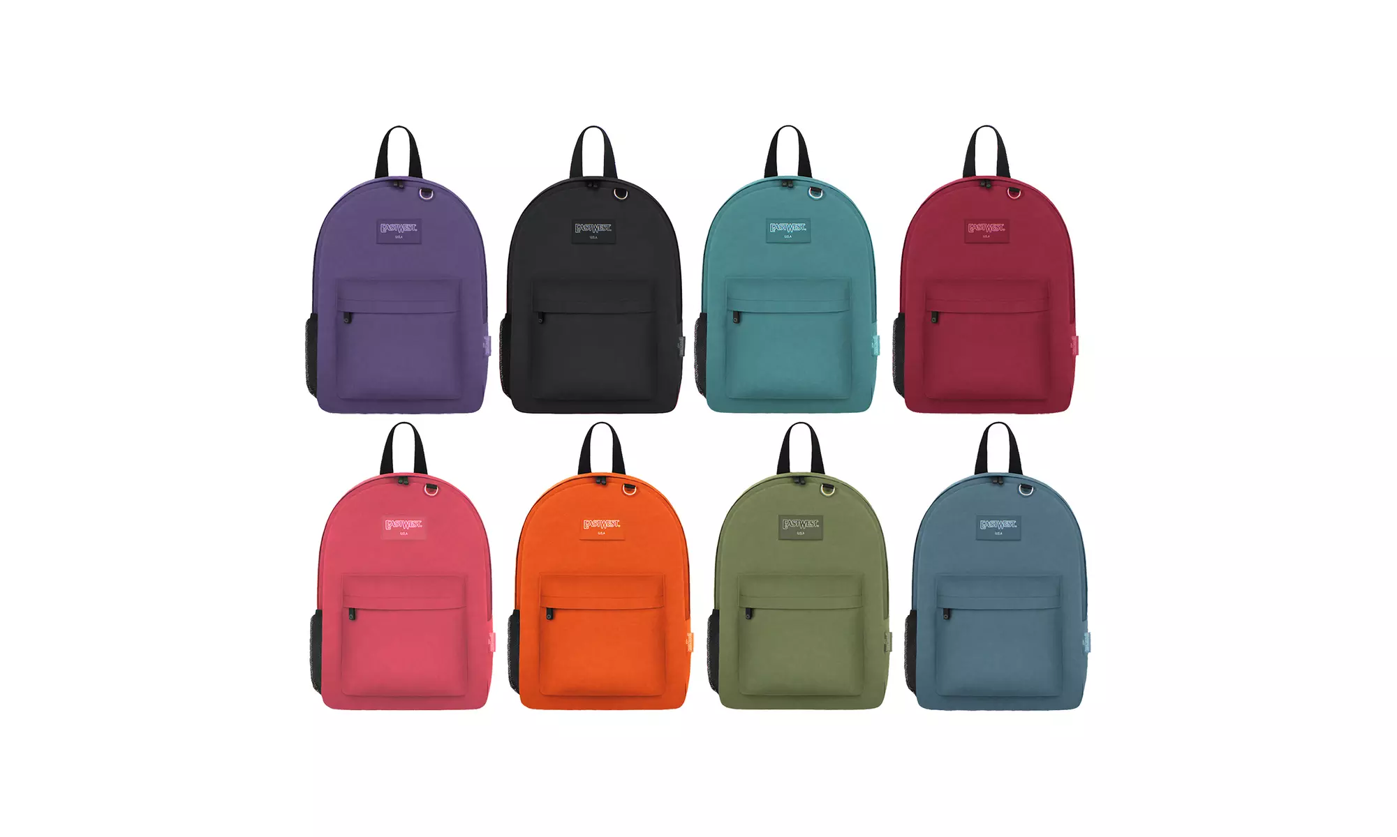 East West B101s Classic Backpack with Front Pocket & Key and Bottle Holder - Primary Image