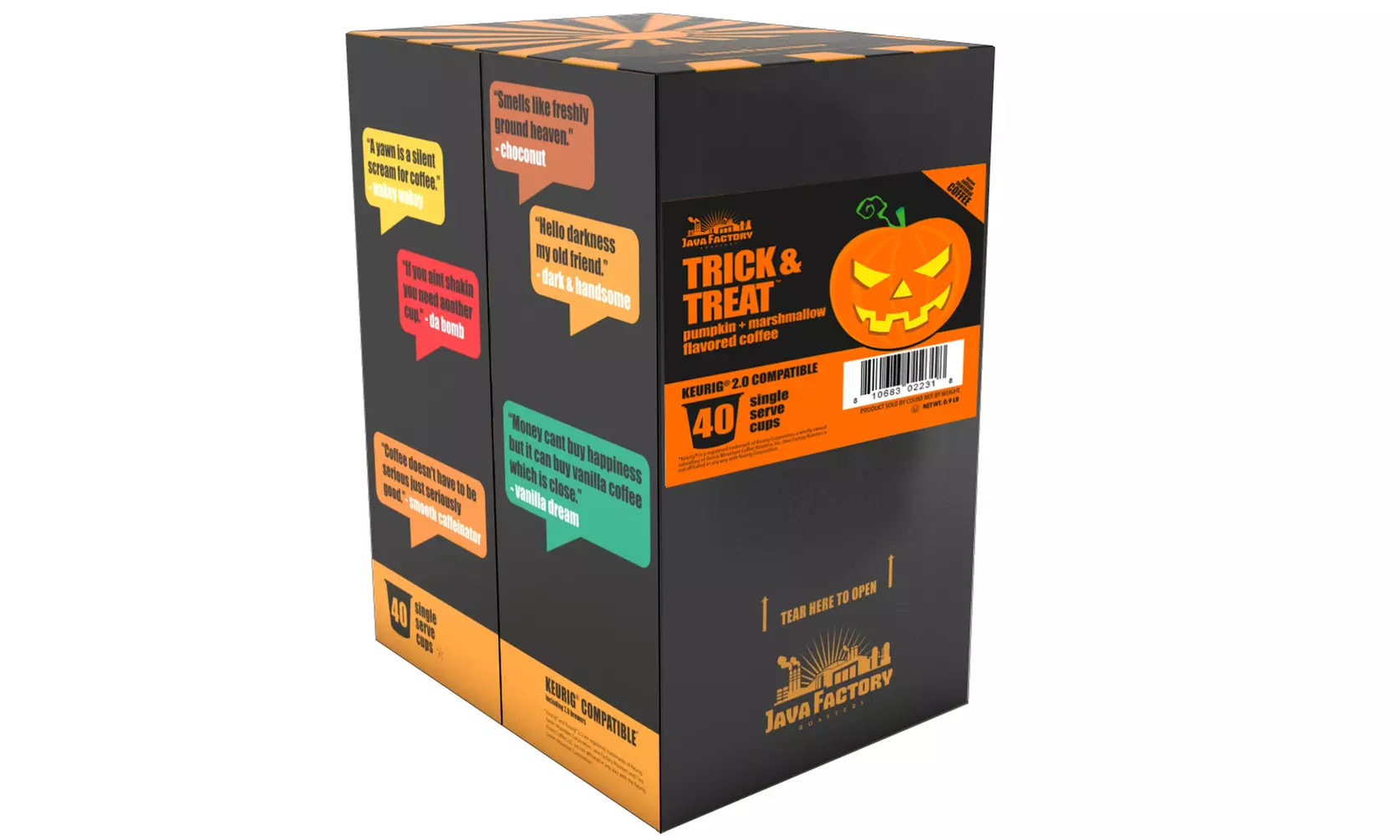 Java Factory Pumpkin/Marshmallow Single-Cup Coffee for Keurig Brewers,40 Count - Second Medium