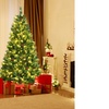 Costway 6ft Pre-lit Hinged Artificial Christmas Tree W/ Pine Cones ...