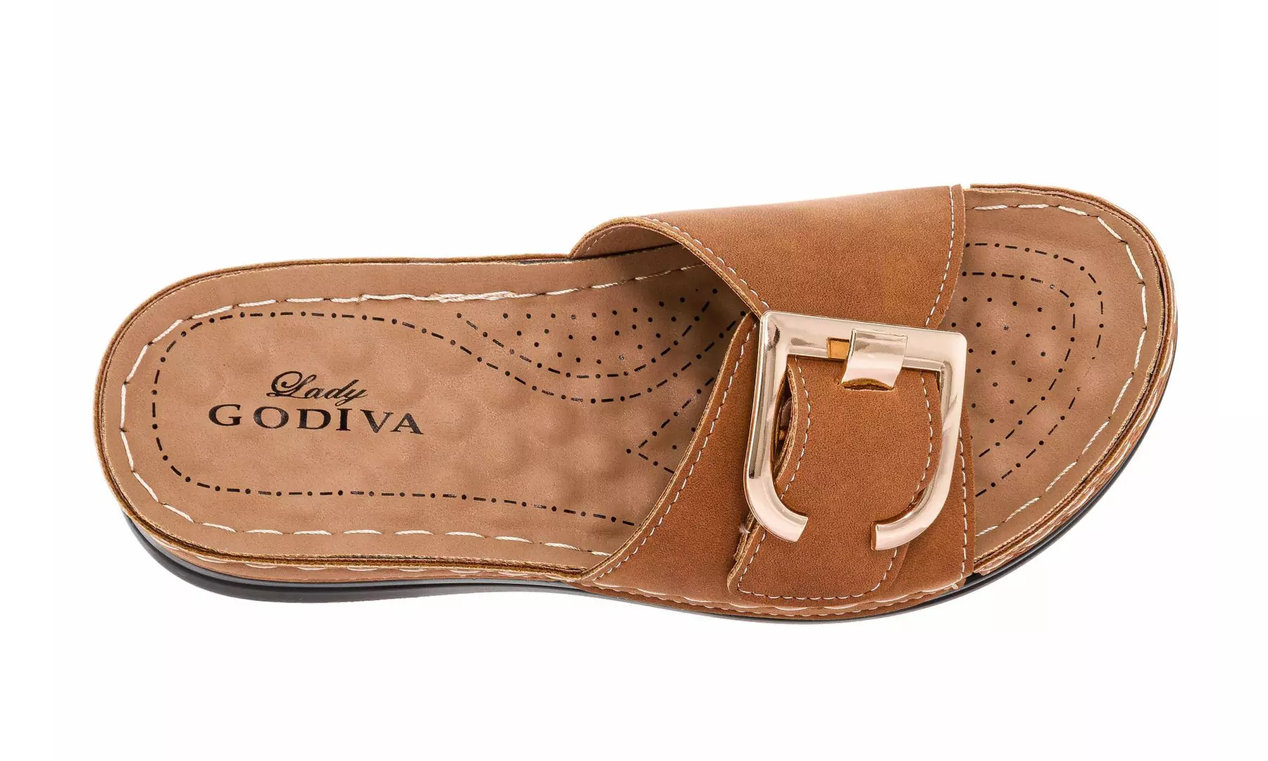 Lady Godiva Comfort Wedge Sandals