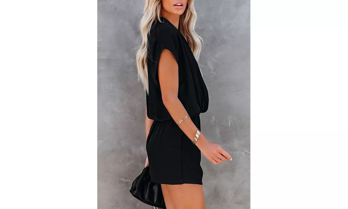 Bohuma Women's Deep V-Neck Romper S-2X