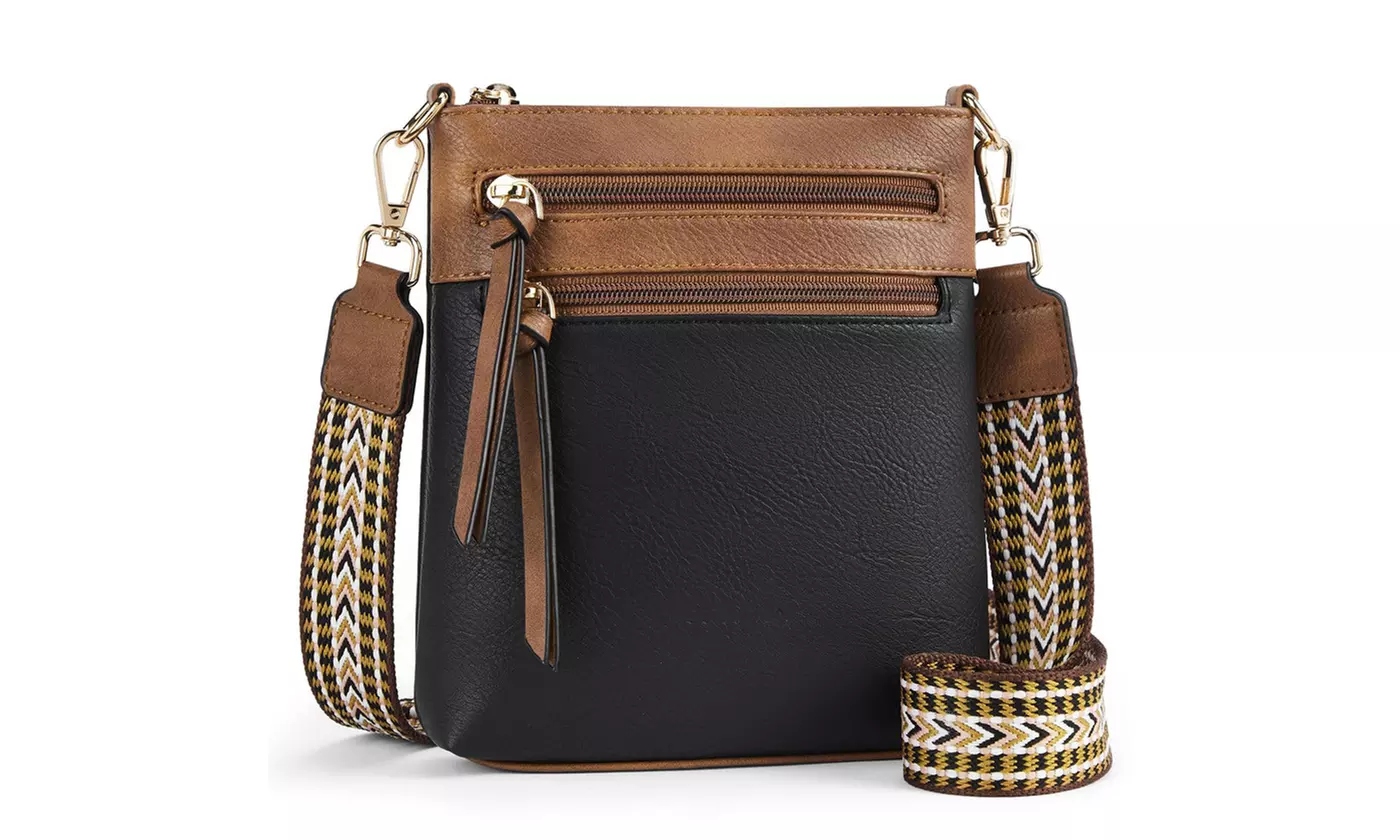 Small PU Leather Crossbody Bag for Women 
