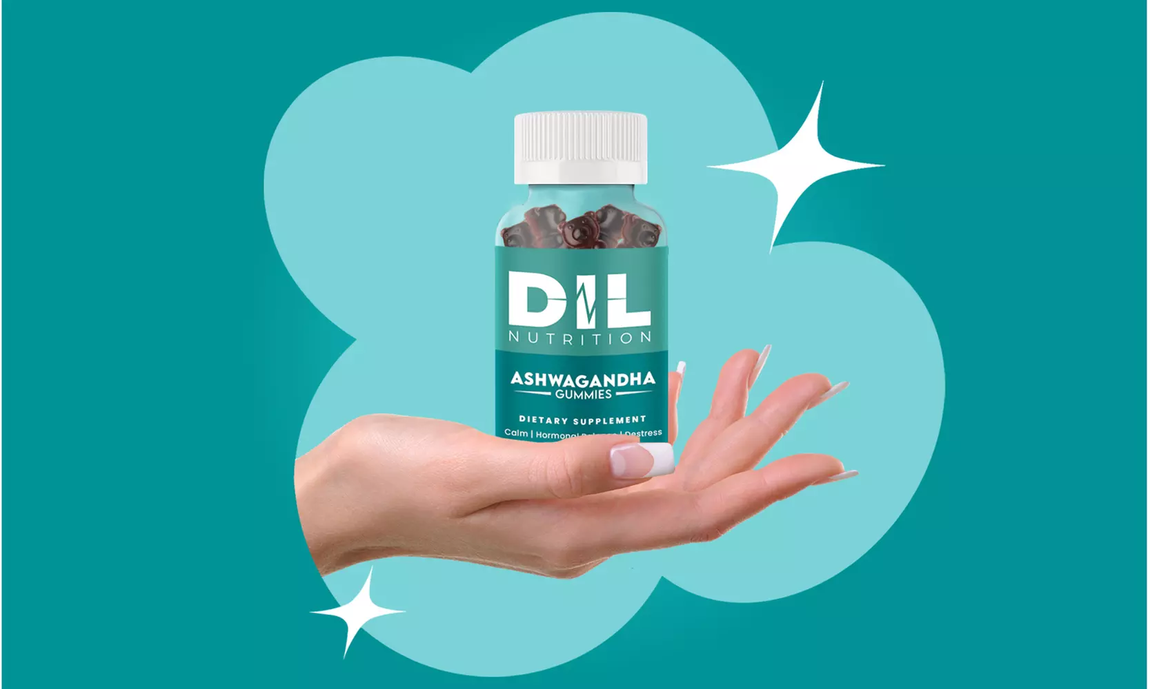 Dil Nutrition Ashwagandha Gummies for Calm, Balance, Destress (40 gummies)
