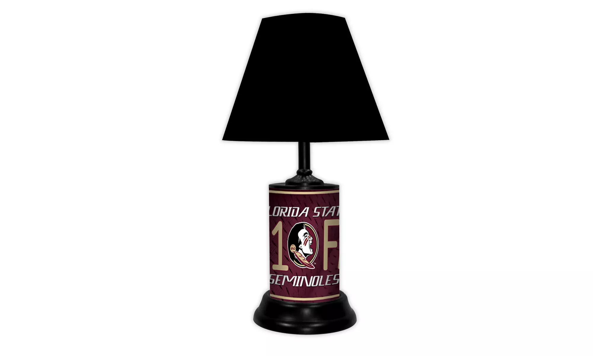 NCAA 18-inch Desk/Table Lamp with Shade, #1 Fan with Team Logo
