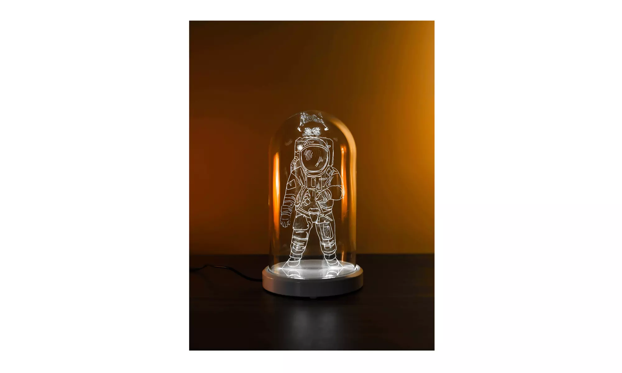 By-Lamp 3D Astronaut Glass Lantern Lamp - Primary Image