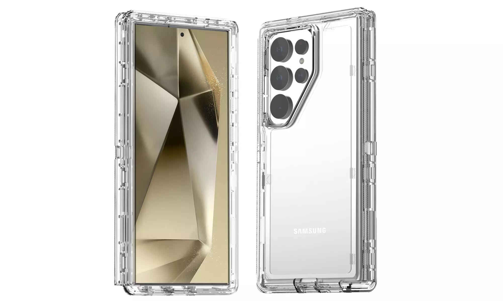 For Samsung Galaxy S24 Ultra/S24 Plus Shockproof Protective 3 Layer Hard Case - Primary Image