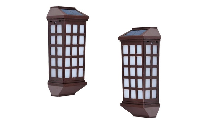 2 Pack Solar Powered Long Deck Light Suitable for Outdoor