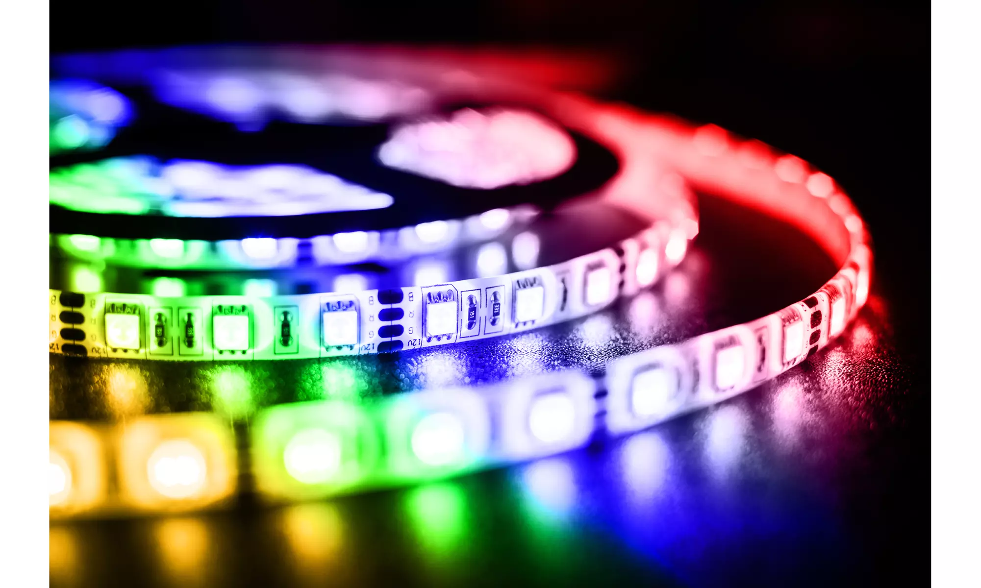 Promounts Smart WI-FI RGB 16 ft LED Lights TV Backlight Strip Voice Activated - Primary Image