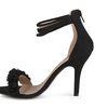 Image 3: Journee Collection Womens Ankle Strap Flower High Heels