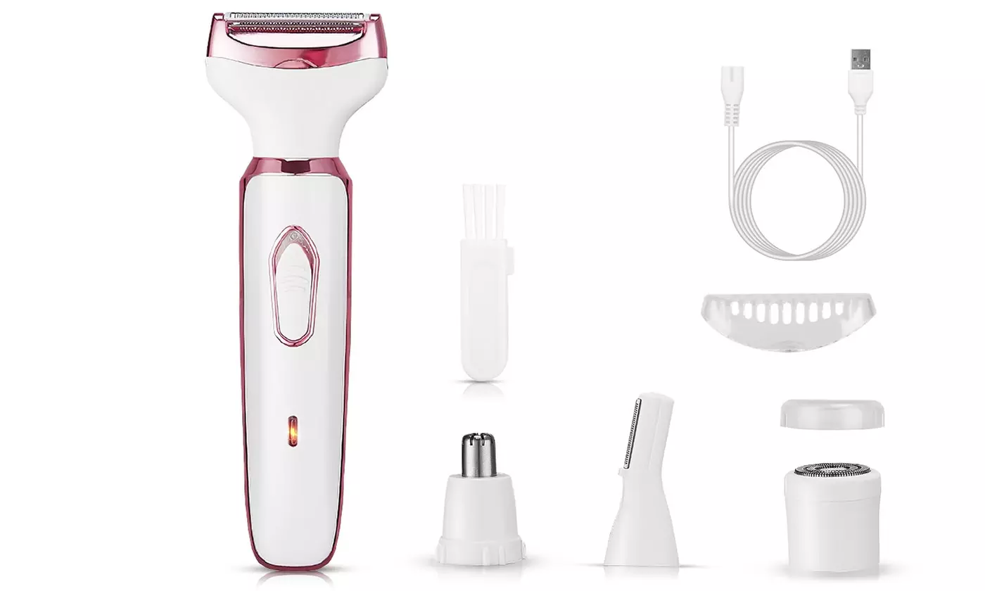 iMounTEK Women's 4-In-1 Electric Shaver Cordless Hair Trimmer Razors for Shaving