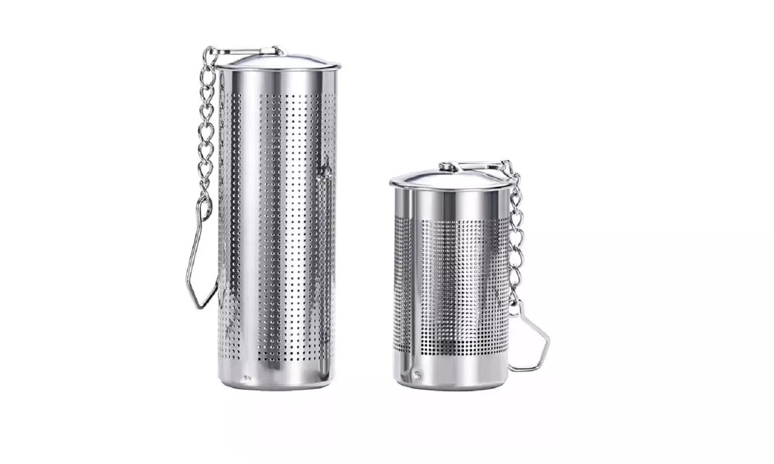 2 Pcs Tea Infuser Stainless Steel Loose Tea Steeper Fine Mesh Tea Balls Strainer - Primary Image