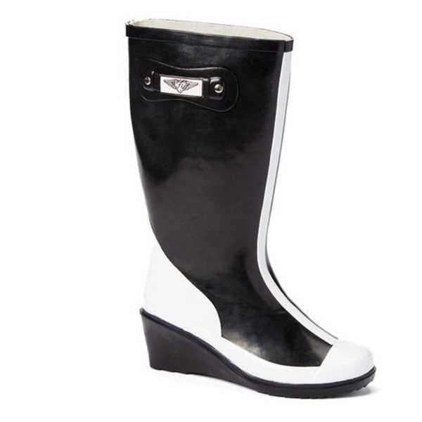 forever young wedge rain boots