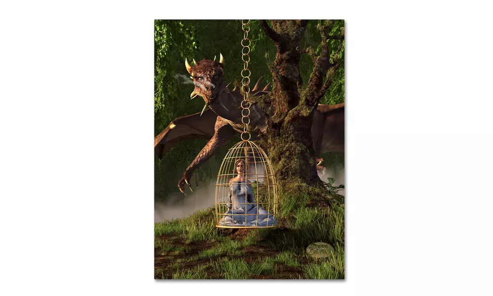 Daniel Eskridge 'Dragon Bait' Canvas Art - Primary Image