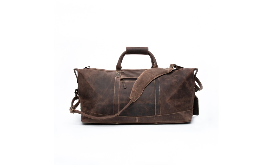 canyon outback leather duffle bag