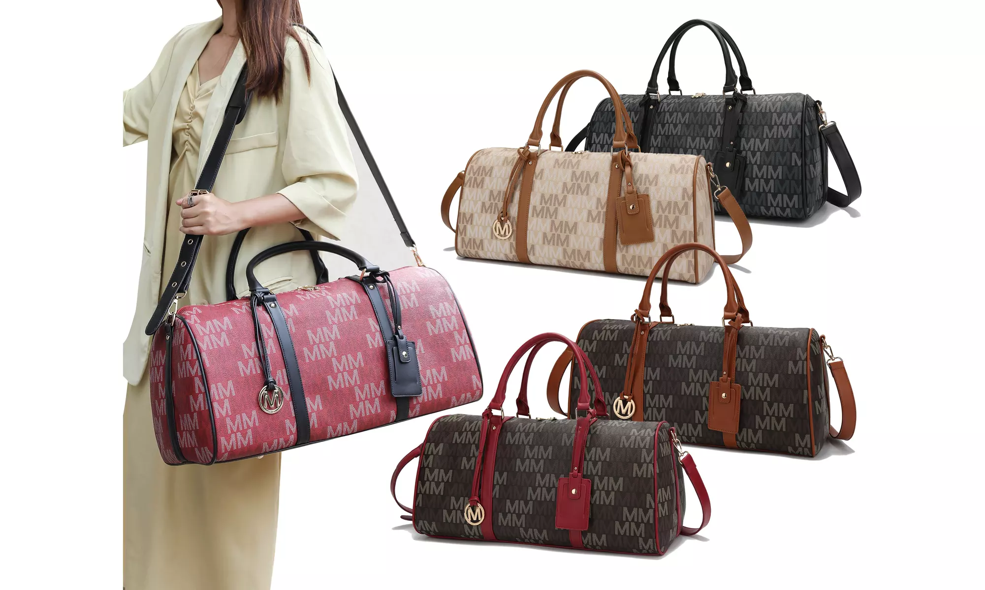 MKF Collection Jovani Women's oversized Weekender Handbag satchel Bag by Mia K - Primary Image