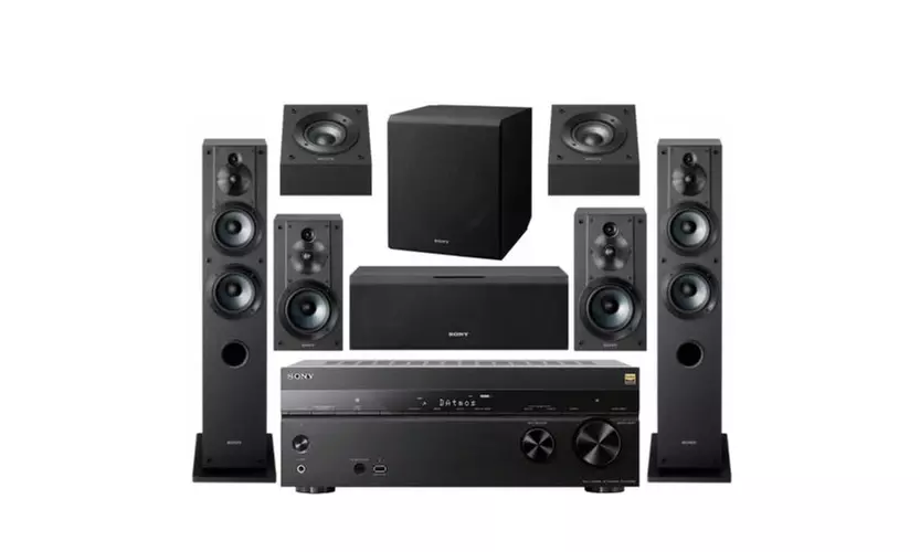 Sony 7.2 Dolby Atmos Wi-Fi Network AV Home Theater Receiver speaker bundle - Primary Image