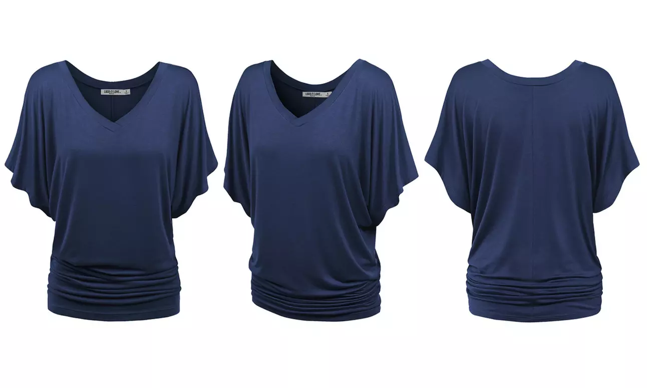 Women's Dolman Top S-3X  by Made by Johnny Plus Size 