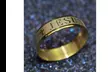 Titanium Steel Gold Plated Jesus Cross Women Ring - Second Medium