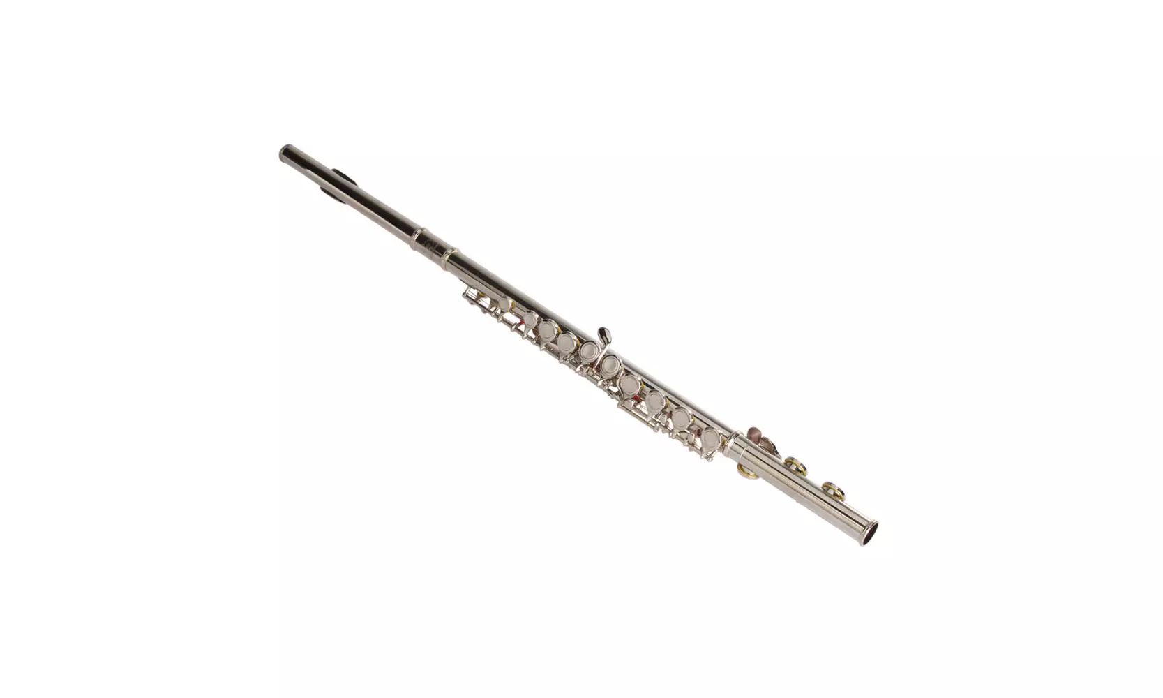 Nickel Plated C Closed Hole Concert Band Flute with E Key - Primary Image