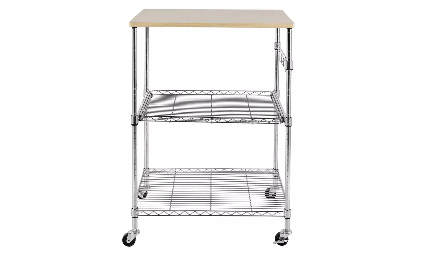 3-Tier Wire Rolling Kitchen Cart - Primary Image