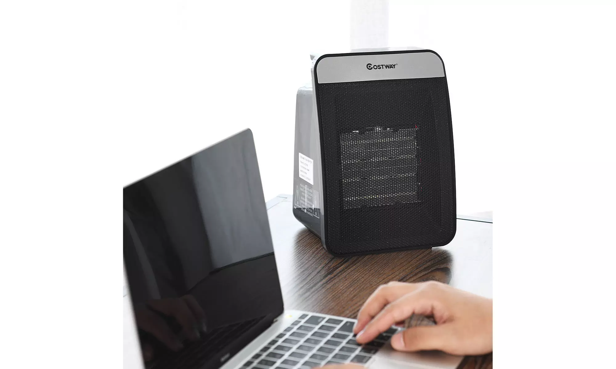 1500W Portable Electric PTC Space Heater Safety Shut-Off Tilt Protection Office - Primary Image