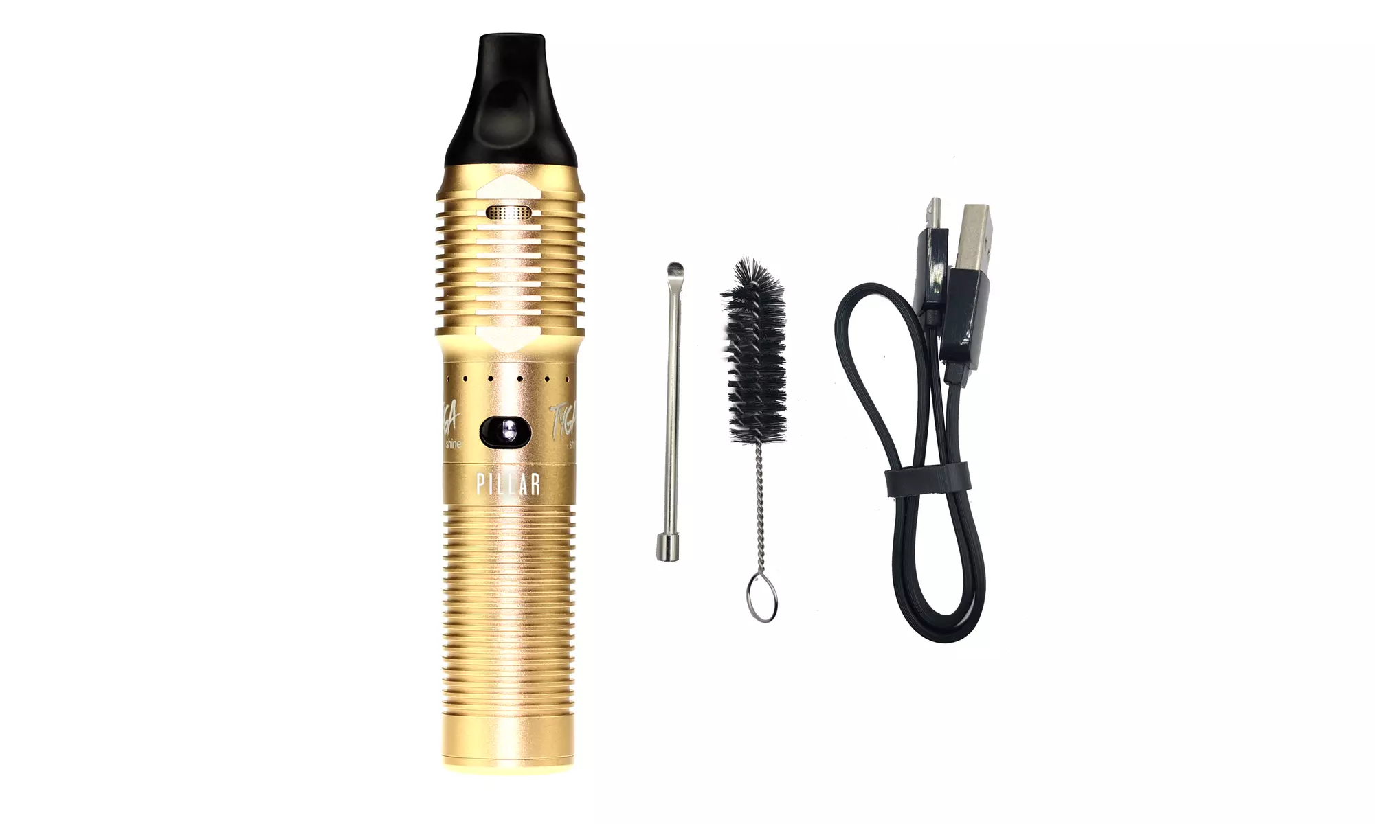 Dry Herb and Wax Vaporizer Tyga X Shine Pillar Kit - Second Medium