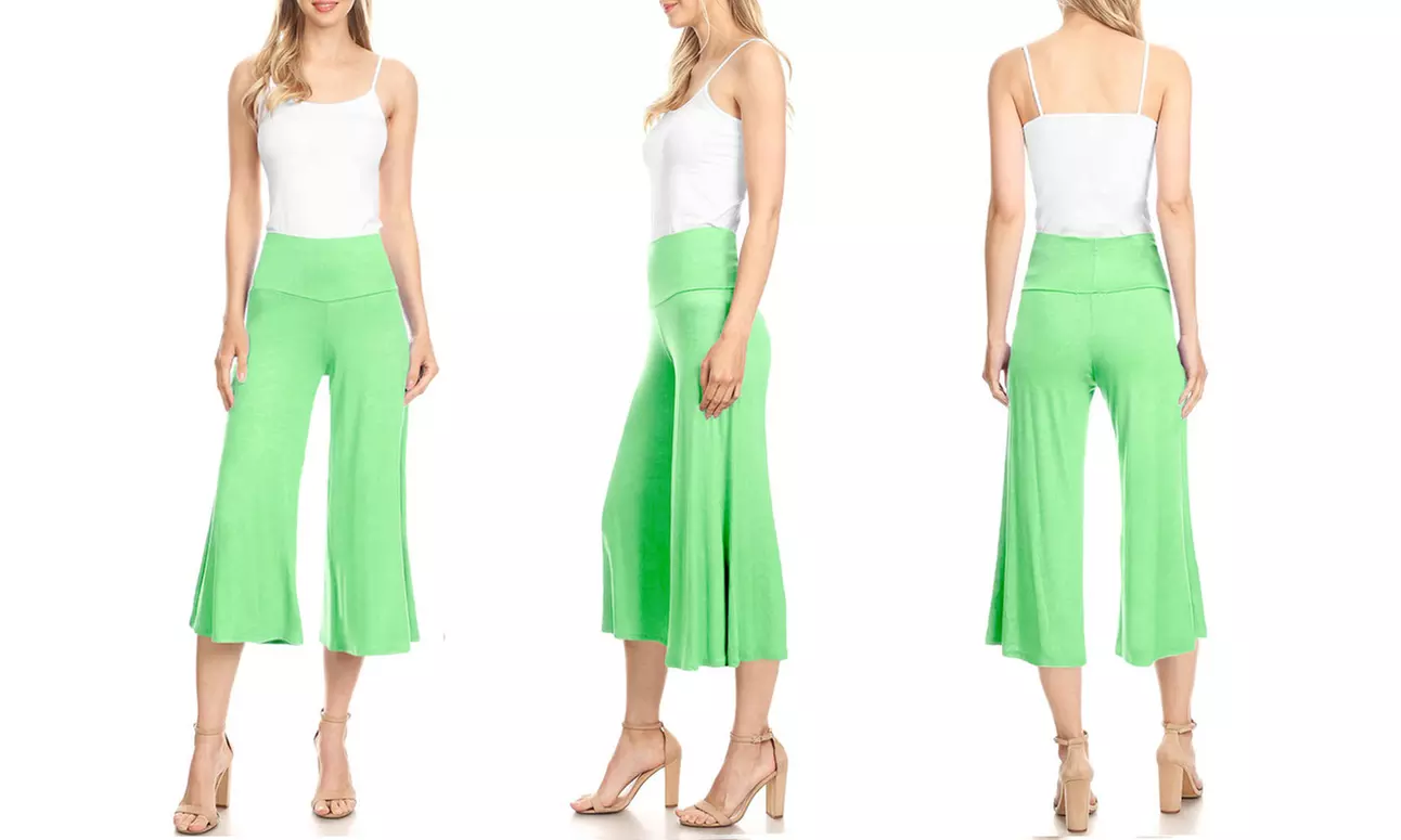 Made by Johnny Cropped Wide Leg Lounge Pants