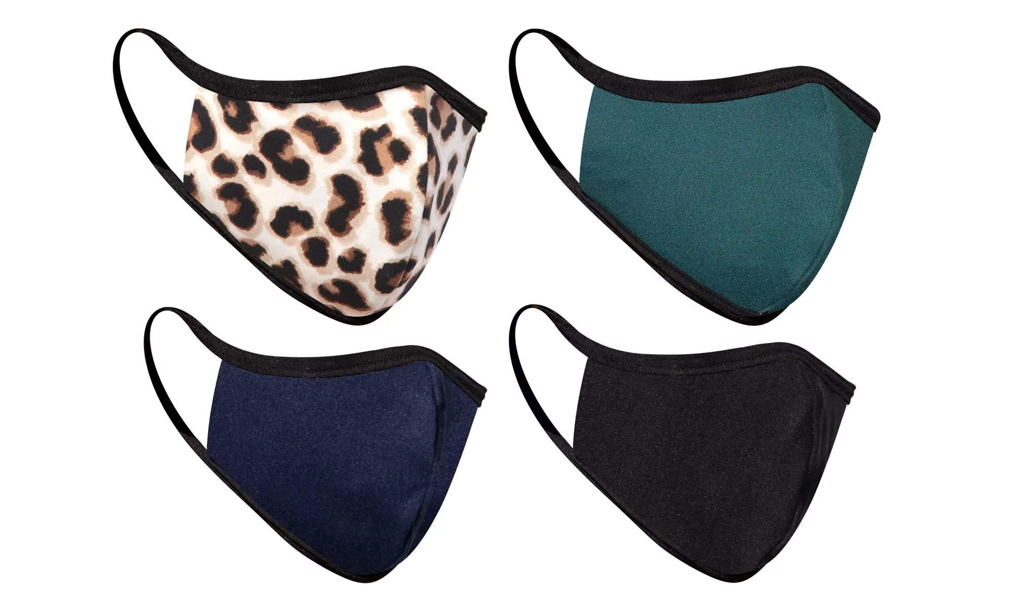 4-Pack Non-Medical Reusable Fabric Face Masks (Multiple Options) - Second Medium