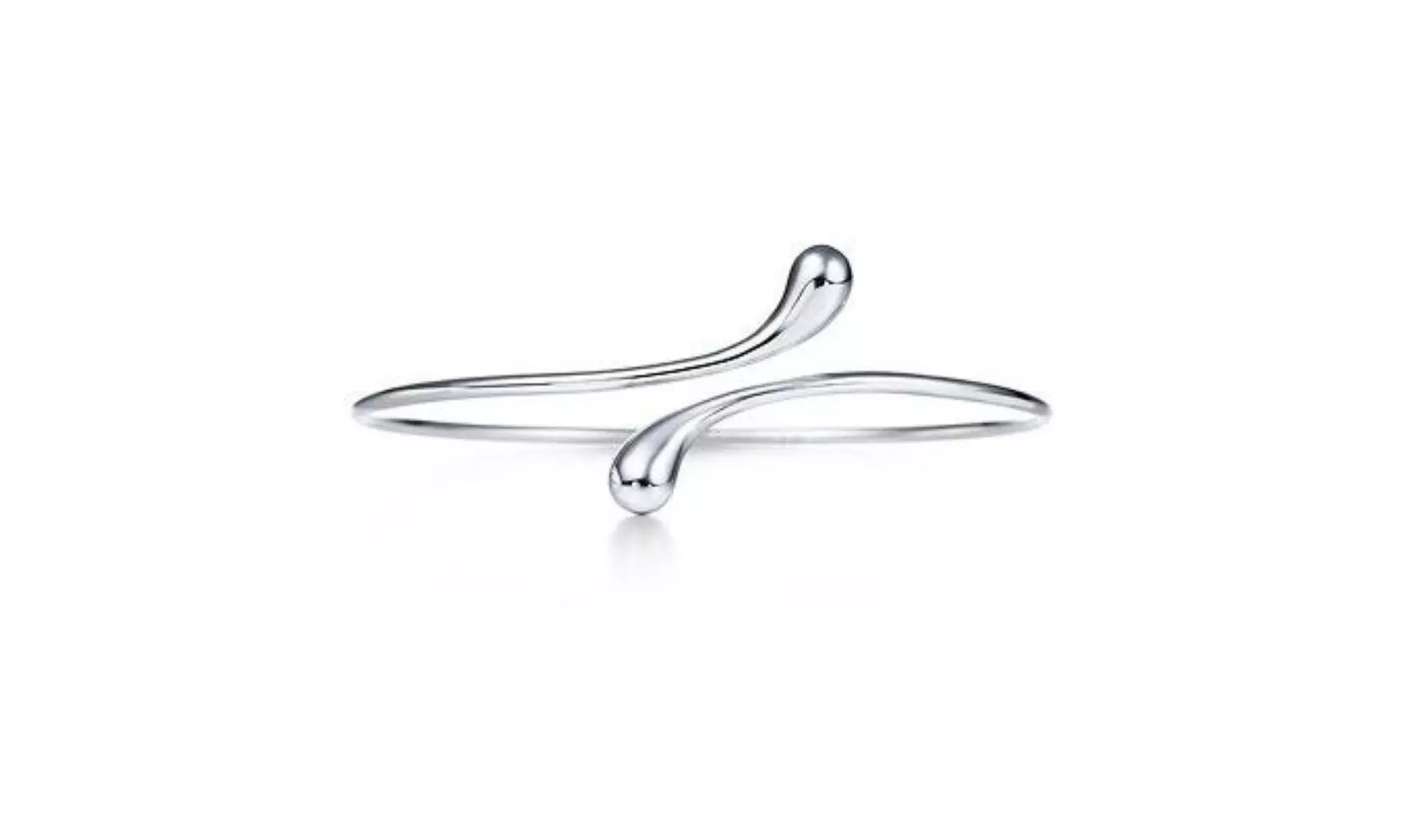 Teardrop Cuff Bracelet- 925 Silver Bangle Bracelets for Women - Primary Image