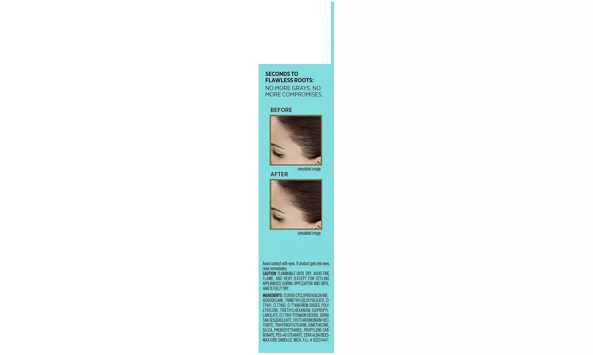 L'Oreal Paris Magic Root Precision Temporary Gray Hair Color Concealer Brush - Second Medium