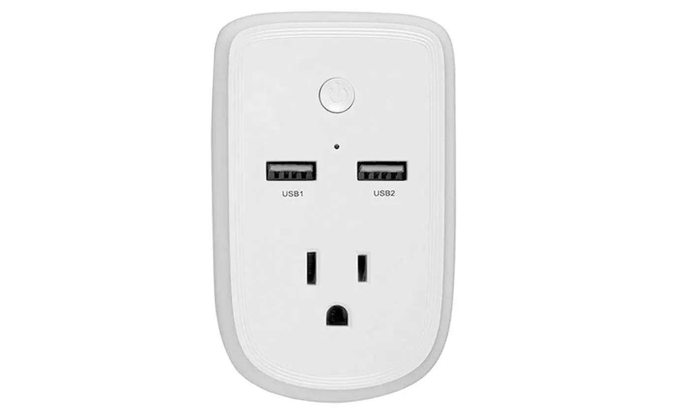Built-in WiFi Connectivity Smart Security Wireless Smart Plug Outlet Socket - Primary Image