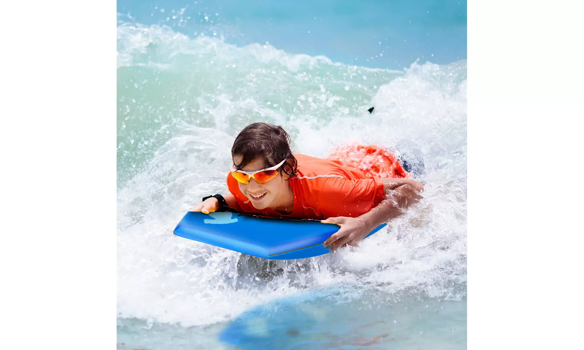 42'' Lightweight Super Bodyboard Surfing W/Leash IXPE Deck EPS Core Boarding