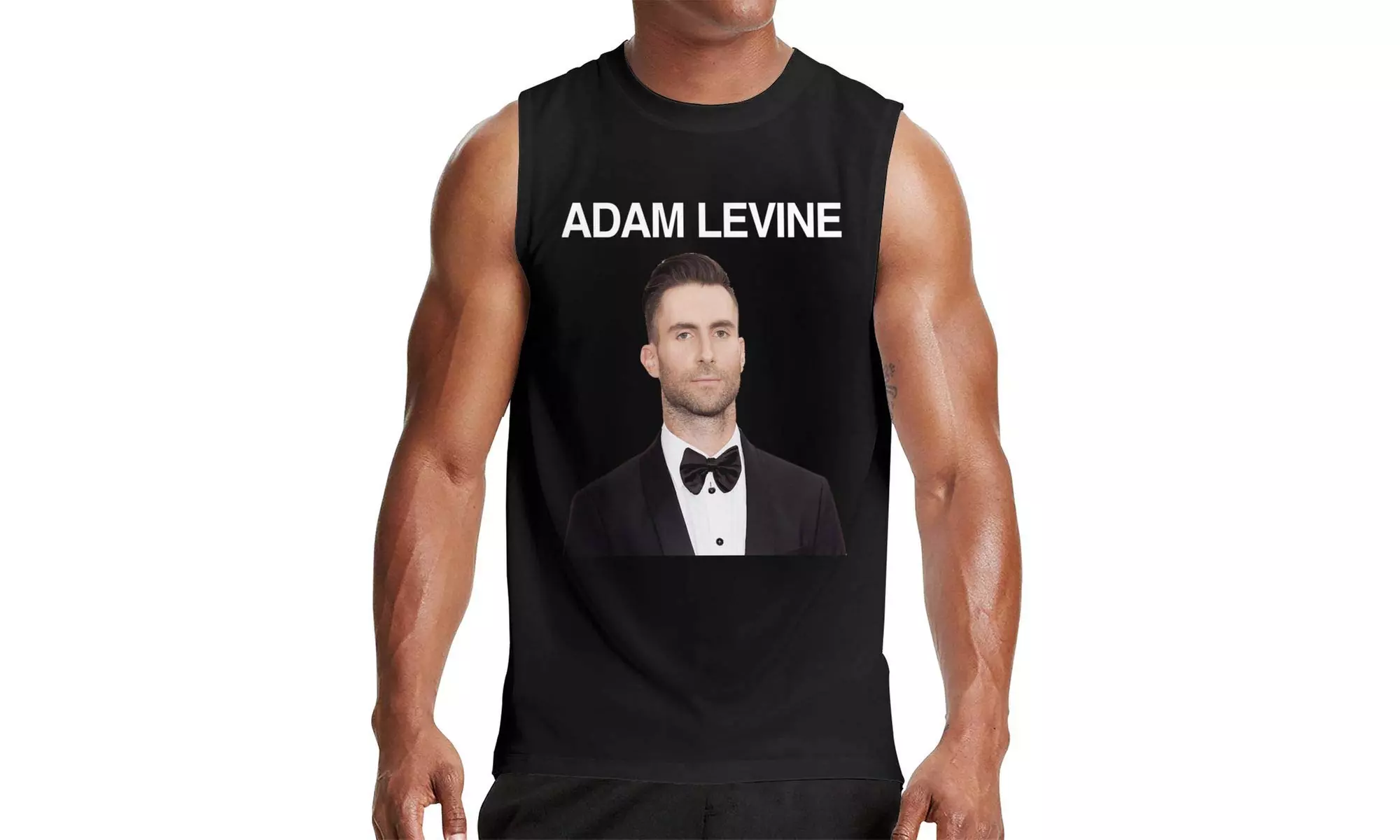 Adam Levine Men's Ultra Cotton Double Needle Sleeveless Muscle T-Shirt Tank - Primary Image