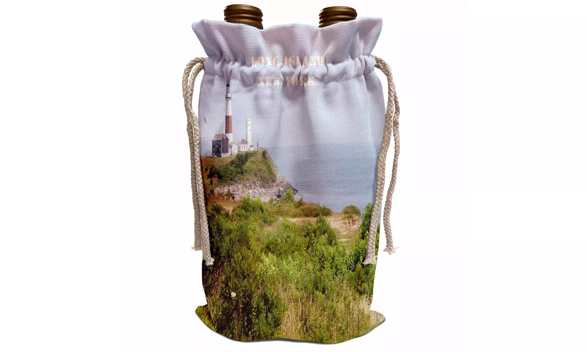  Wine Bag Montauk Point Lighthouse On Long Island New York  - Primary Image